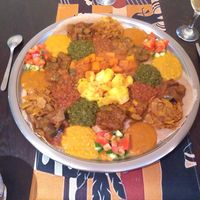 Shared pancake at Vegan Africa in Gouda