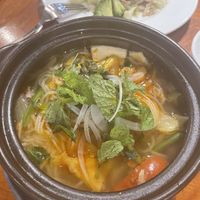 Claypot noodles  at Minh Hien in Hoi An