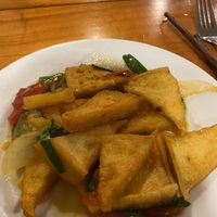 Sweet and sour tofu  at Minh Hien in Hoi An