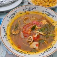 Sour and spicy soup at Minh Hien in Hoi An