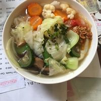 Wonton soup vegan  at Minh Hien in Hoi An