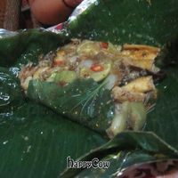 on the menu as 'Mixed food in banana leaf'. The most expensive item (80000) but very good at Minh Hien in Hoi An