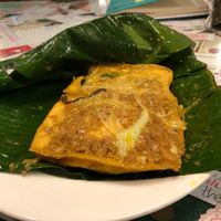 Grilled Tofu In Banana Leaf at Minh Hien in Hoi An
