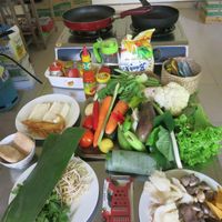 Our cooking class begins! at Minh Hien in Hoi An
