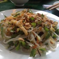 rice noodles with mint and tofu, part of set lunch for 2 at Minh Hien in Hoi An
