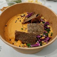 Nachos with cashew cream sauce at UMMY - უმმი in Tbilisi