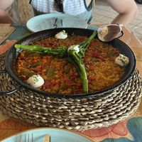 Paella   at Sajorami Beach in Barbate