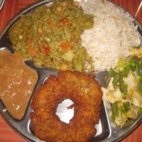 Vegan plate at Balarama in Prague