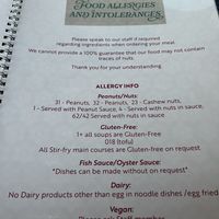 Menu   at Thai Café in Isle Of Lewis