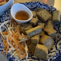 Deep fried tofu   at Thai Café in Isle Of Lewis