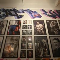 Love the graffiti art and decor and bathrooms  at Urban Vegan Roots in Queens