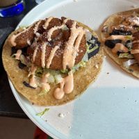 Vegan shrimp tacos 🌮   at Urban Vegan Roots in Queens