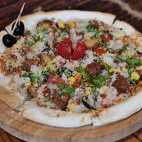 Vegan falafel pizza   at Happy Falafel - 牙買加老爸和喜喜 in Manzhou