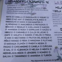Menu at La Era de Ara in Torla-ordesa
