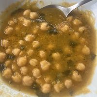 Garbanzos con verduras. Buenísimo   at O Chiringuito de Ana in Cangas