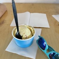 Birthday cake ice cream  at Local Creamery in Plano