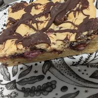 Raspberry ruffle cookie at Sip & Sugar in Redcar