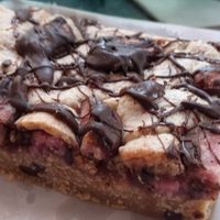 Raspberry ruffle cookie pie (vg) at Sip & Sugar in Redcar