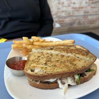 Mushroom patty melt  at Strong Hearts in Buffalo