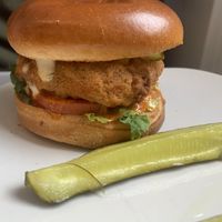 Buffalo chicken burger   at Strong Hearts in Buffalo