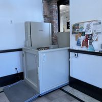 Wheelchair lift  at Strong Hearts in Buffalo