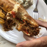 Peppers inside the Buffalo option.  at Strong Hearts in Buffalo