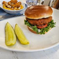 Buffalo Bleu Fried Chicken Sandwich at Strong Hearts in Buffalo
