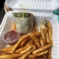 Pesto wrap  at Strong Hearts in Buffalo