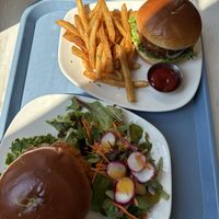 Sassy and Buffalo chik’n burgers   at Strong Hearts in Buffalo