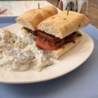 Dill potato salad and sassy molassy  at Strong Hearts in Buffalo