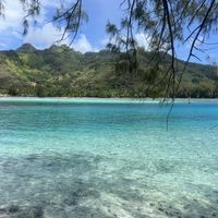 This is the view !!!  at Coco Beach Moorea in Moorea