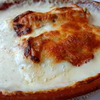 Canelons de bolets at Hostal de l'Aigua in Sant Llorenc De La Muga