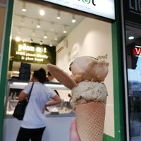 Pistacho and sneakers at Plan(e)t Ice Cream in Athens