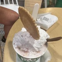Greek yogurt strawberry cheesecake   at Plan(e)t Ice Cream in Athens