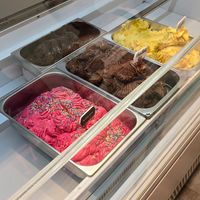 Some more flavours (choc in the middle was gluten free) at Plan(e)t Ice Cream in Athens
