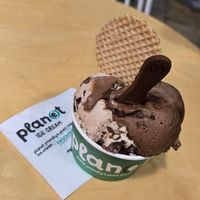 Vegan Nutella, Holy Bueno and Pistachio at Plan(e)t Ice Cream in Athens