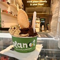 Cookies and Cream & Chocolate Brownie    at Plan(e)t Ice Cream in Athens
