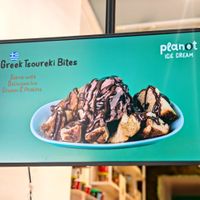 Greek tsoureki bites at Plan(e)t Ice Cream in Athens
