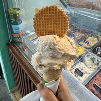 Greek yogurt and strawberry cheesecake flavours ended  at Plan(e)t Ice Cream in Athens