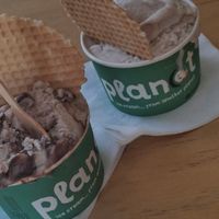 Holy bueno + Strawberry cheesecake at Plan(e)t Ice Cream in Athens