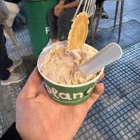 Strawberry Cheesecake & Holy Buenoo  at Plan(e)t Ice Cream in Athens