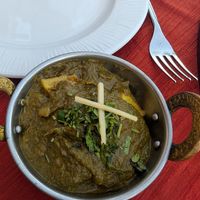 Sag aloo at Bollywood in Lanzarote