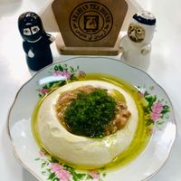 Hummus with foul at Arabian Tea House Restaurant & Cafe - Al Fahidi in Dubai