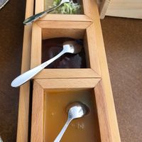 Pancake condiments  at Tàn Chá Restaurant  in Dubai