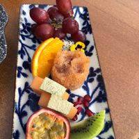 Fruit platter  at Tàn Chá Restaurant  in Dubai