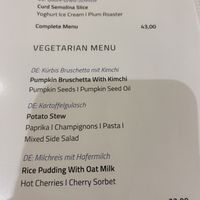Menu 10/2023  at Gaststätte Waldrast in Voehrenbach