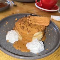 Lotus biscotti pancakes   at Seven Districts Coffee in Lincoln