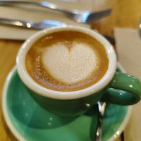 Cortado con leche de avena at EatMyTrip Brunch & Dinner Madrid in Madrid