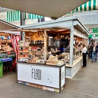 The stall at Feinkost Fladi in Dusseldorf