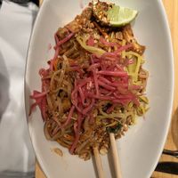 Vegan pad Thai with tofu & veggies  at Malai Kitchen in Fort Worth
